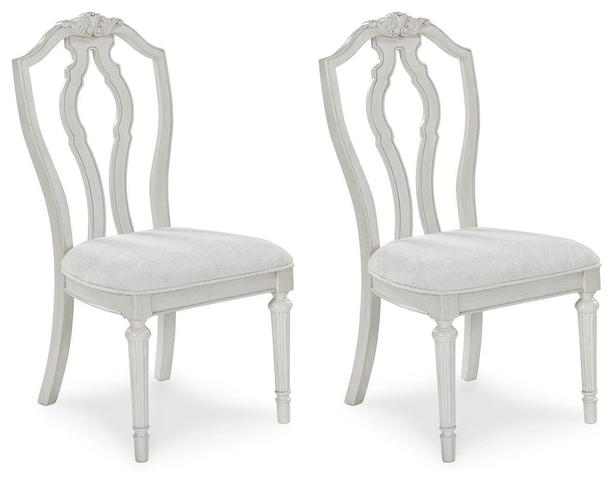 Montelaine - Dining Upholstered Side Chair (Set of 2) - Antique White