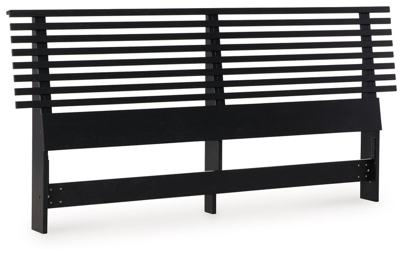 Danziar - Queen Slat Headboard - Black