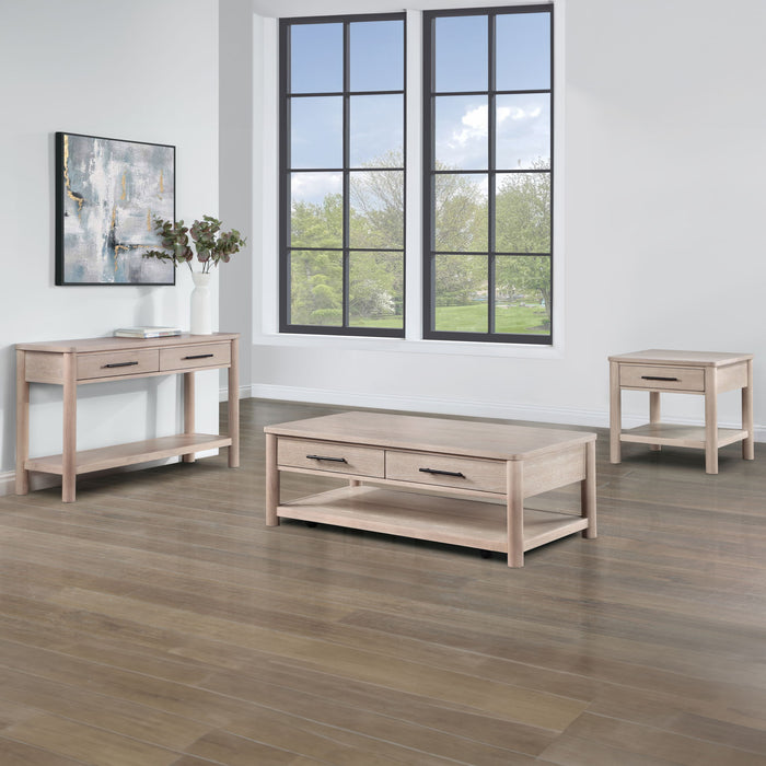 Gabby - 3 Piece Table Set 2 End Table - Light Brown