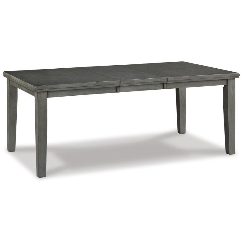 Hallanden - Rectangular Dining Room Butterfly Extension Table - Gray