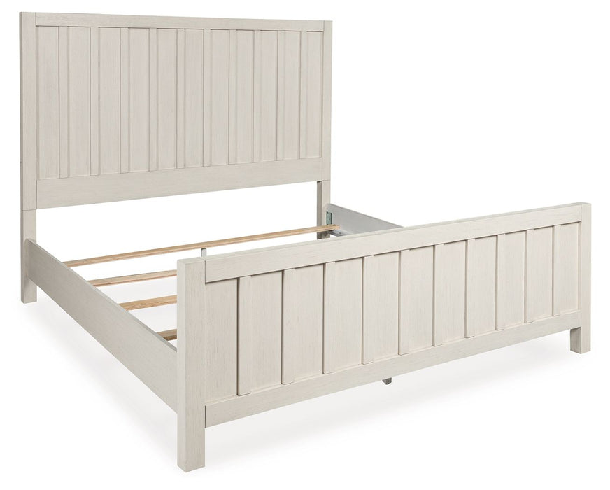 Shaybrock - Queen Panel Bed - Antique White