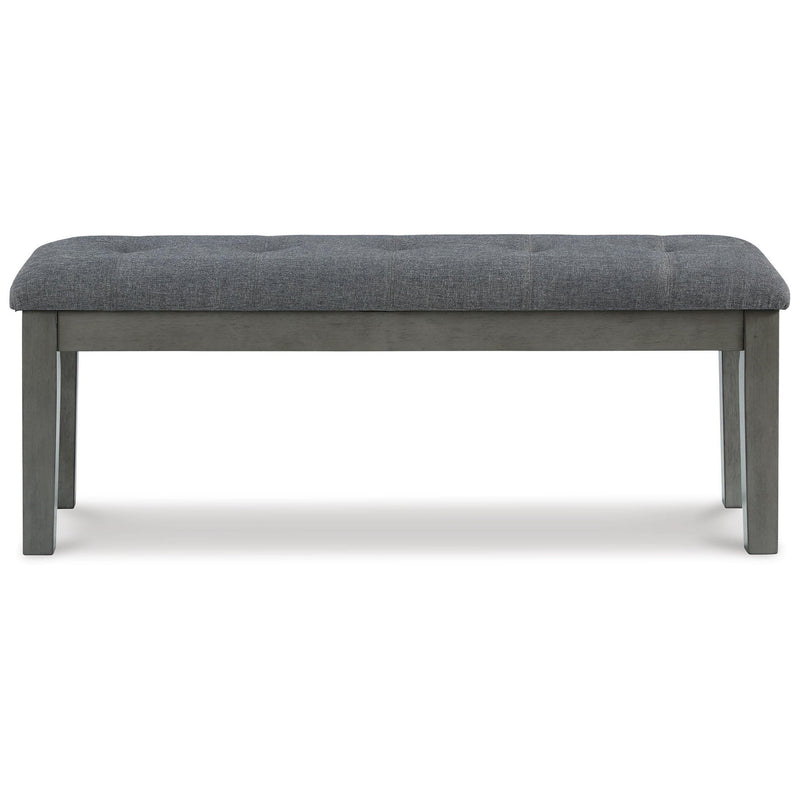 Hallanden - Large UPH Dining Room Bench - Black / Gray