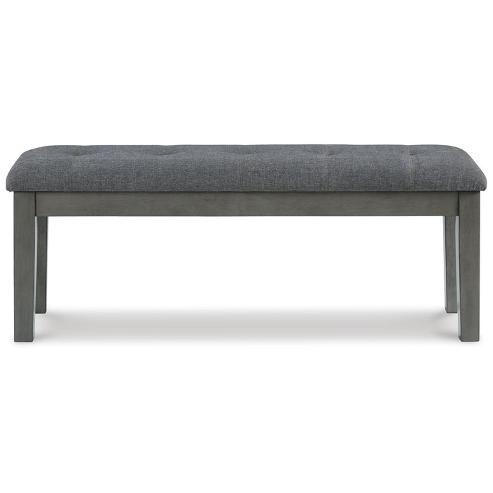 Hallanden - Large UPH Dining Room Bench - Black / Gray