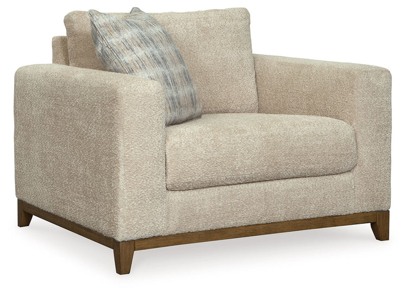Parklynn - 2 Pc. - Chair And A Half, Ottoman - Desert