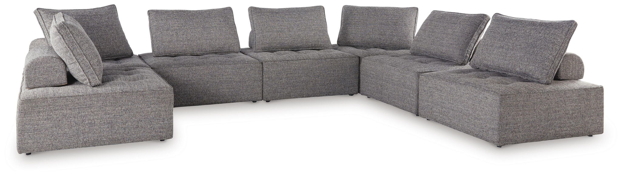 Bree Zee - 7-Piece Outdoor Sectional - Brown