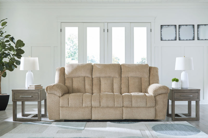Tip-Off - 3 Pc. - Power Reclining Sofa, Power Reclining Loveseat, Power Recliner - Wheat