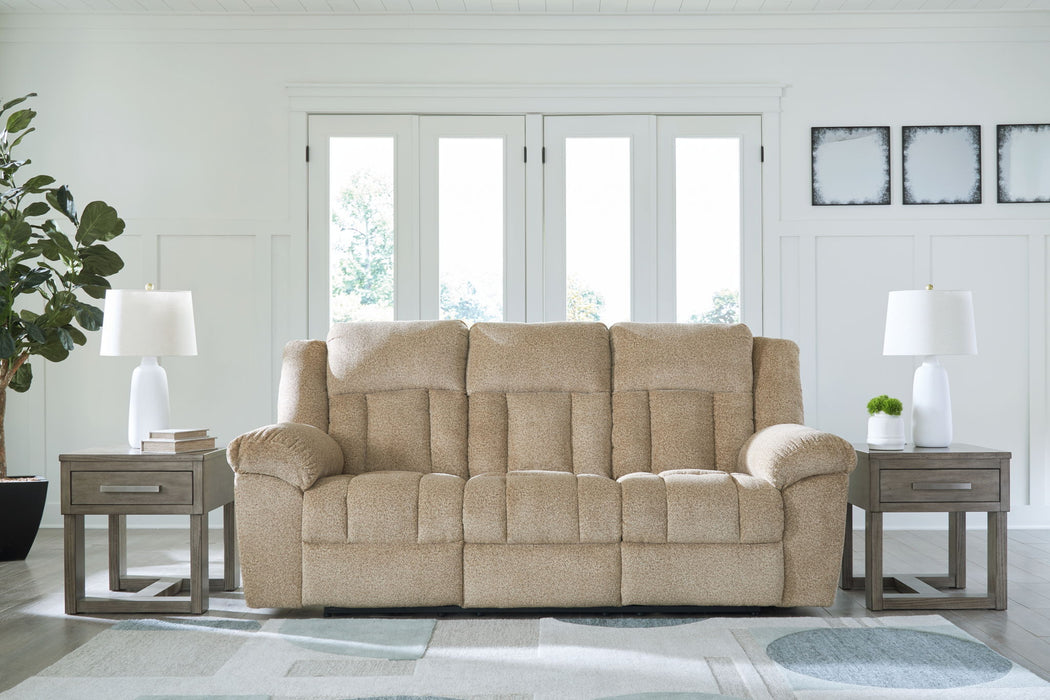Tip-Off - 3 Pc. - Power Reclining Sofa, Power Reclining Loveseat, Power Recliner - Wheat