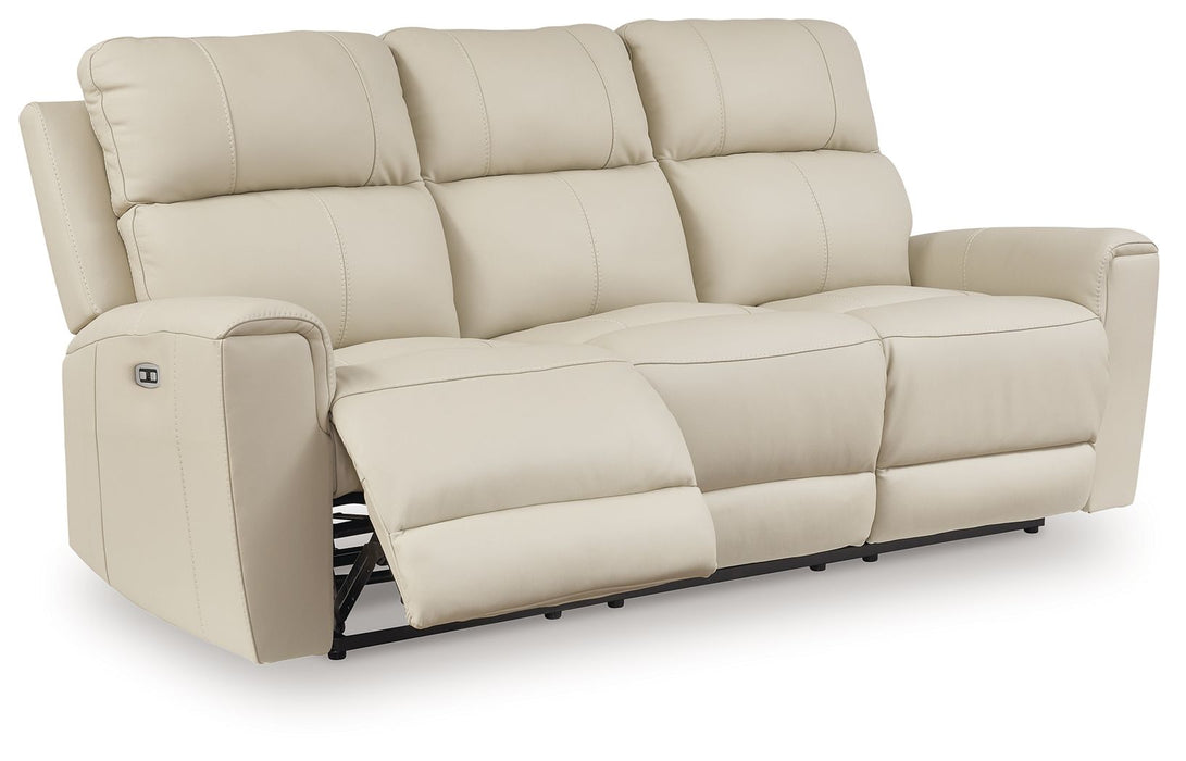 Dahlmoore - 2 Pc. - Power Reclining Sofa, Power Reclining Loveseat With Console - Almond