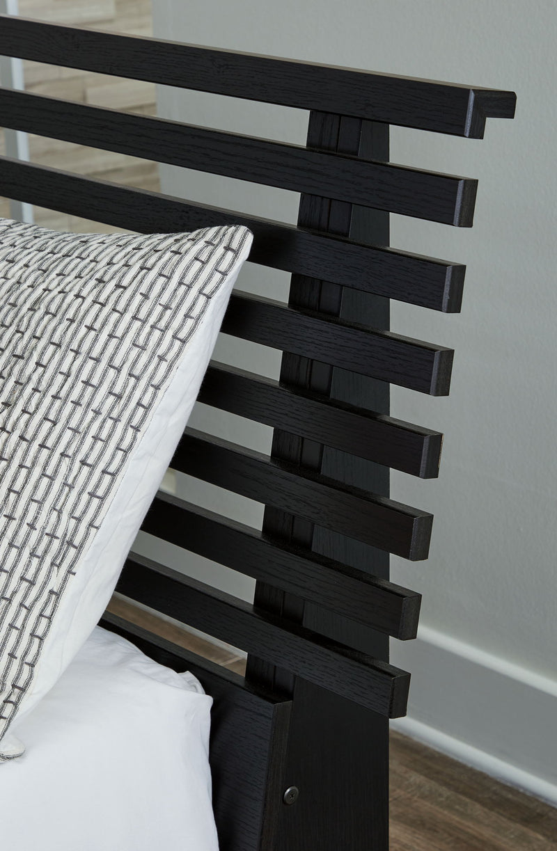 Danziar - Queen Slat Headboard - Black