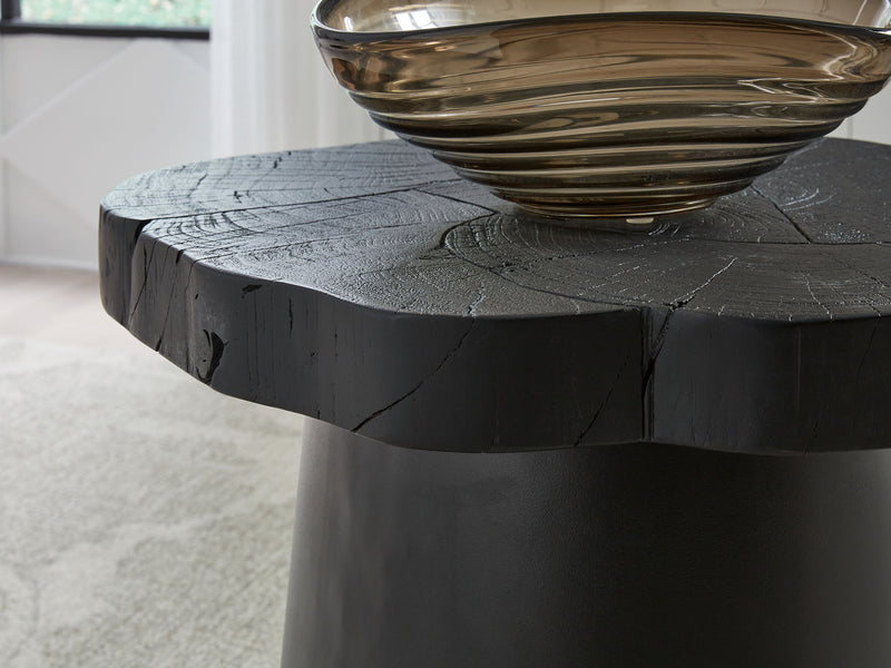 Wimbell - Round End Table - Black