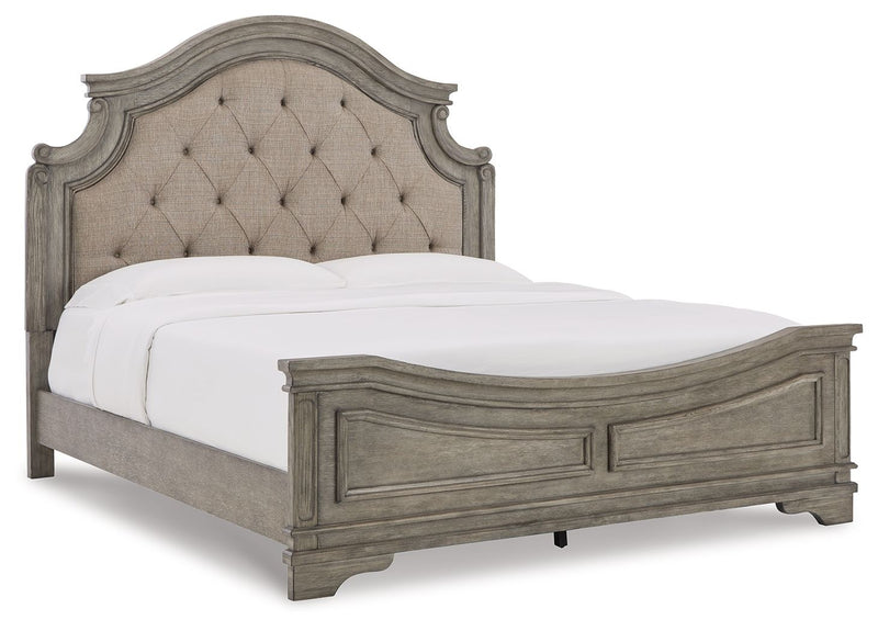 Lodenbay - California King Panel Bed - Antique Gray
