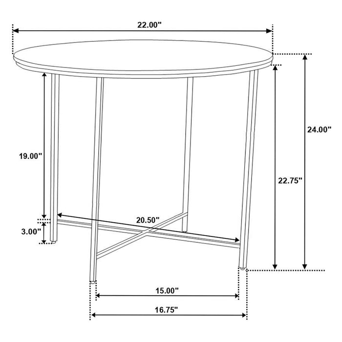Ellison - Round Marble Top Table