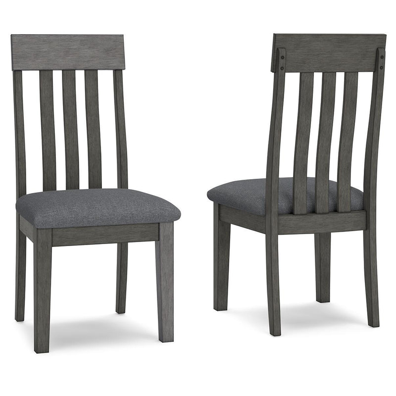 Hallanden - Dining UPH Side Chair (Set of 2) - Black / Gray