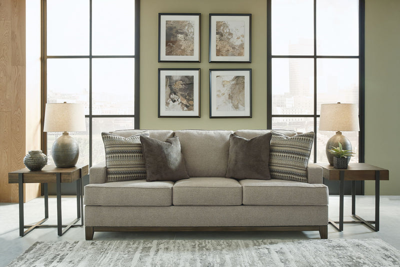 Kaywood - 4 Pc. - Sofa, Loveseat, Chair, Ottoman - Granite