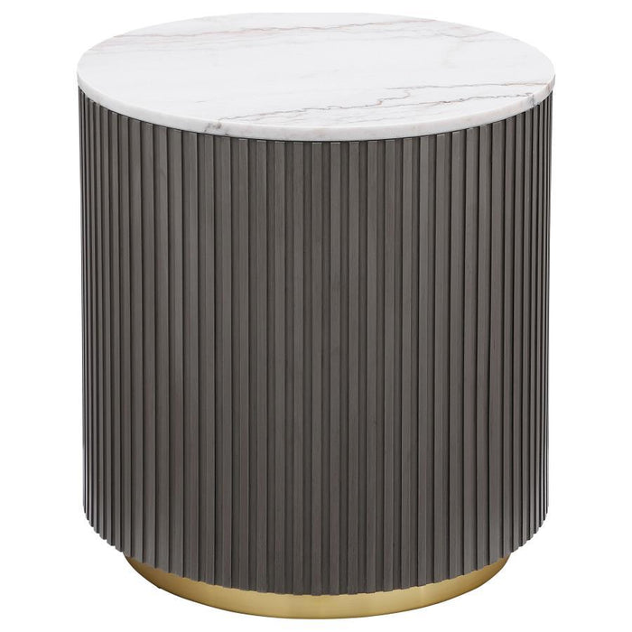 Jason - Round Marble Coffee Table Set