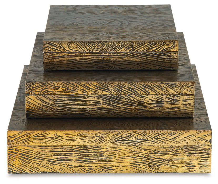 Keldy - Box Set (Set of 3) - Antique Brass Finish