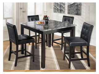 Maysville - Square Counter TBL Set (Set of 5) - Black