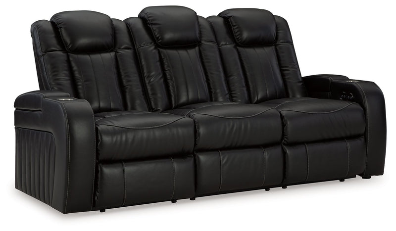 Caveman Den - 3 Pc. - Power Reclining Sofa, Power Reclining Loveseat, Power Recliner - Midnight