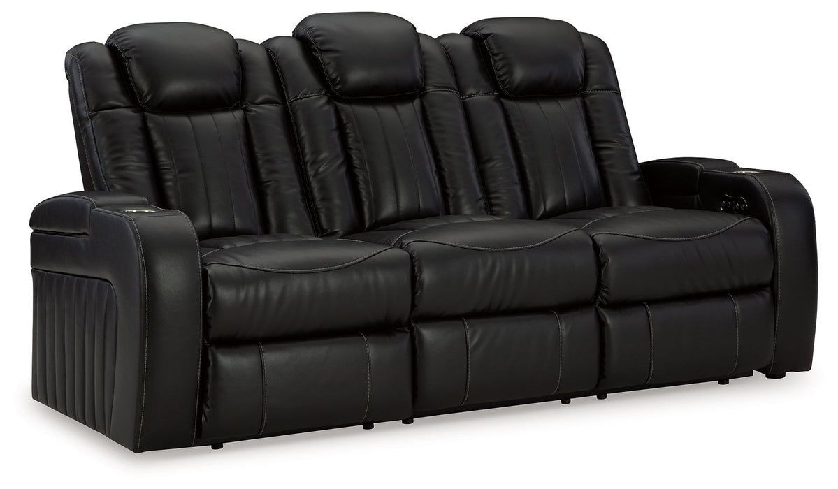 Caveman Den - 3 Pc. - Power Reclining Sofa, Power Reclining Loveseat, Power Recliner - Midnight