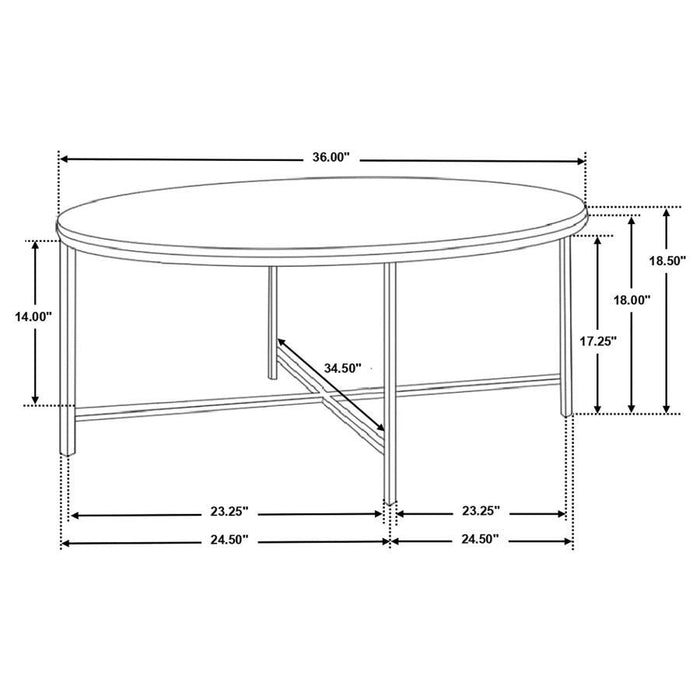 Ellison - Round Marble Top Table