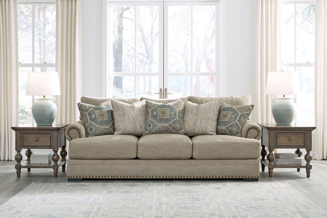Galemore - 4 Pc. - Sofa, Loveseat, Chair And A Half, Ottoman - Quarry