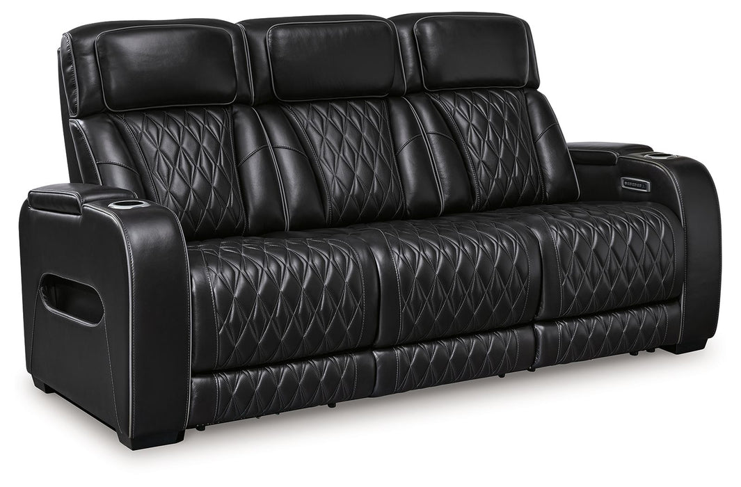 Boyington - 2 Pc. - Power Reclining Sofa And Loveseat - Black