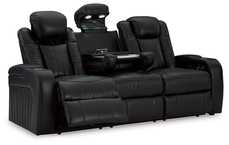 Caveman Den - 2 Pc. - Power Reclining Sofa, Power Reclining Loveseat - Midnight