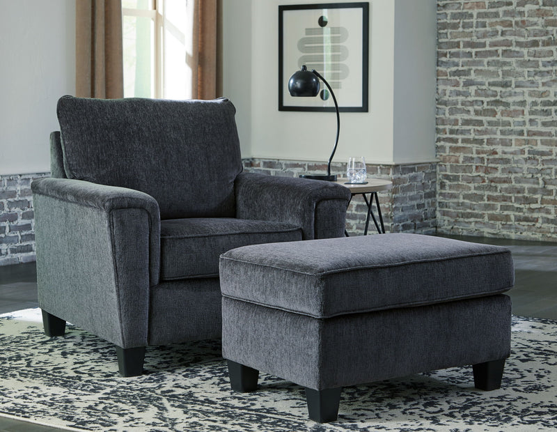 Abinger - 2 Pc. - Chair with Ottoman - Smoke