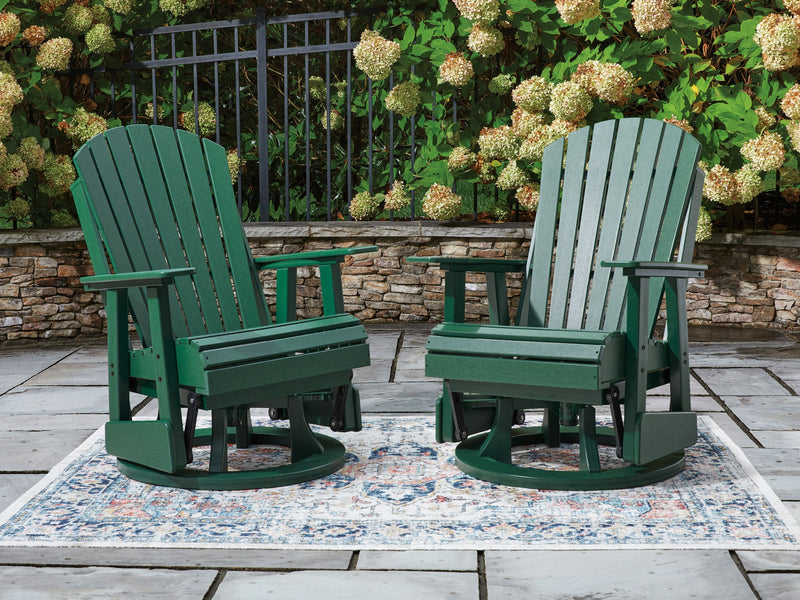 Shell Beach - Swivel Glider Chair - Green