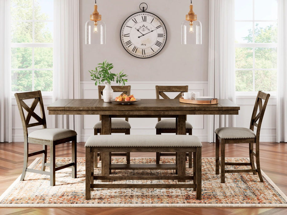 Moriville - Rectangular Dining Table Set - Counter Height
