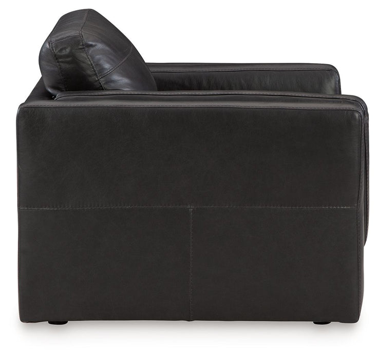 Amiata - 2 Pc. - Chair And A Half, Ottoman - Onyx