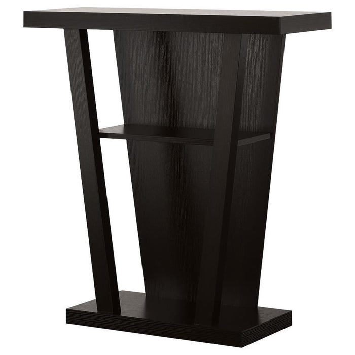 Evanna - 2-Shelf Engineered Wood Console Table - Cappuccino