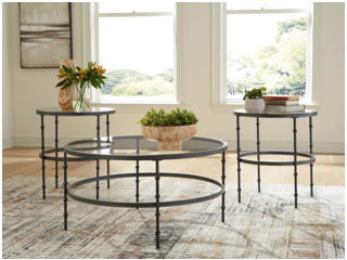 Kellyco - Occasional Table Set (Set of 3) - Gunmetal