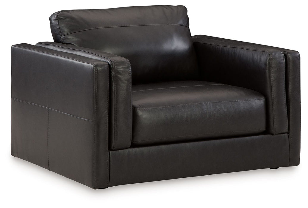 Amiata - 2 Pc. - Chair And A Half, Ottoman - Onyx