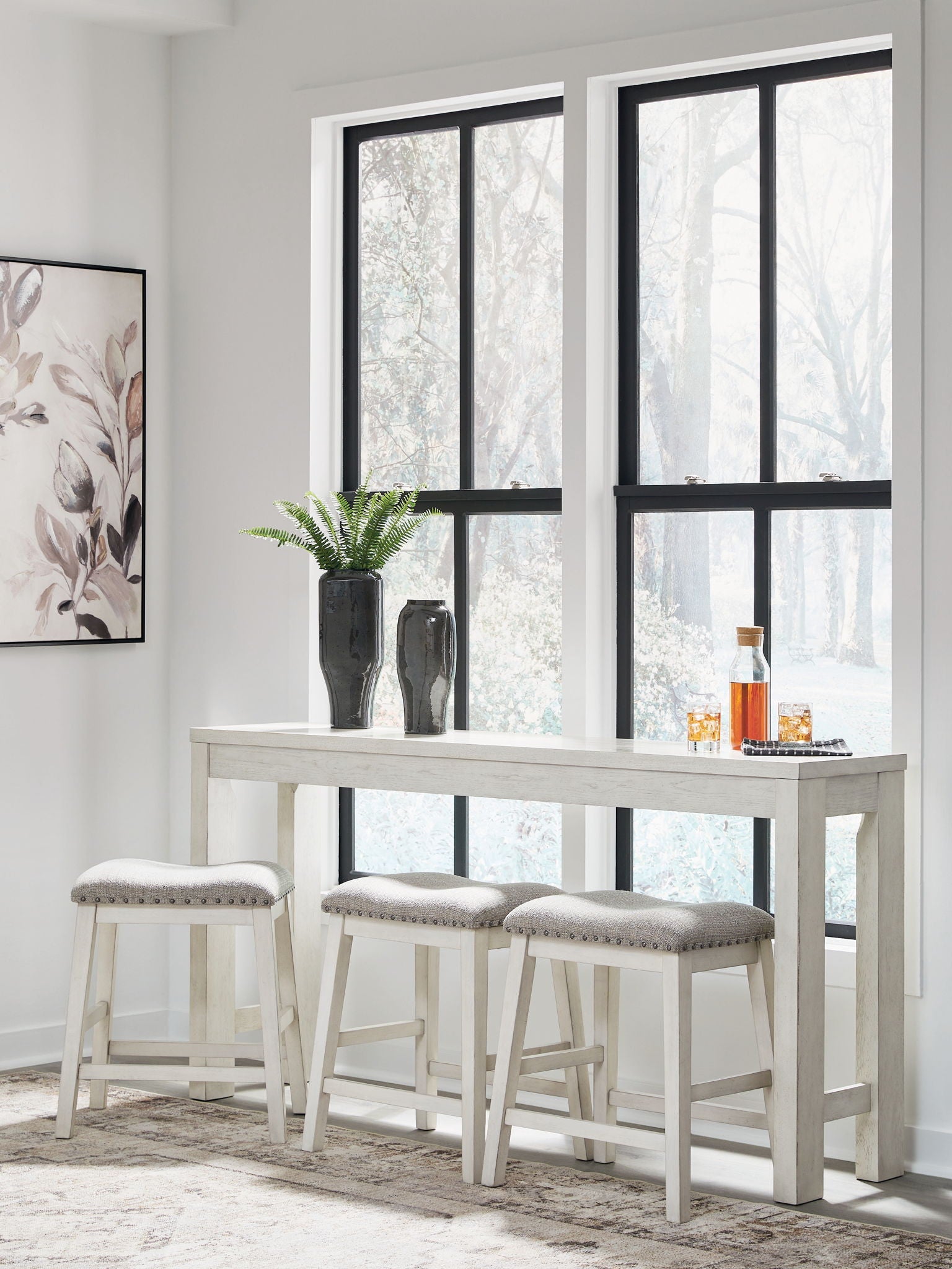 Robbinsdale - Rectangular Dining Room Counter Table Set (Set of 4