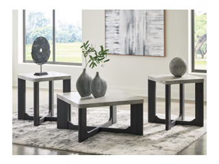 Sharstorm - Occasional Table Set (Set of 3) - Two-tone Gray