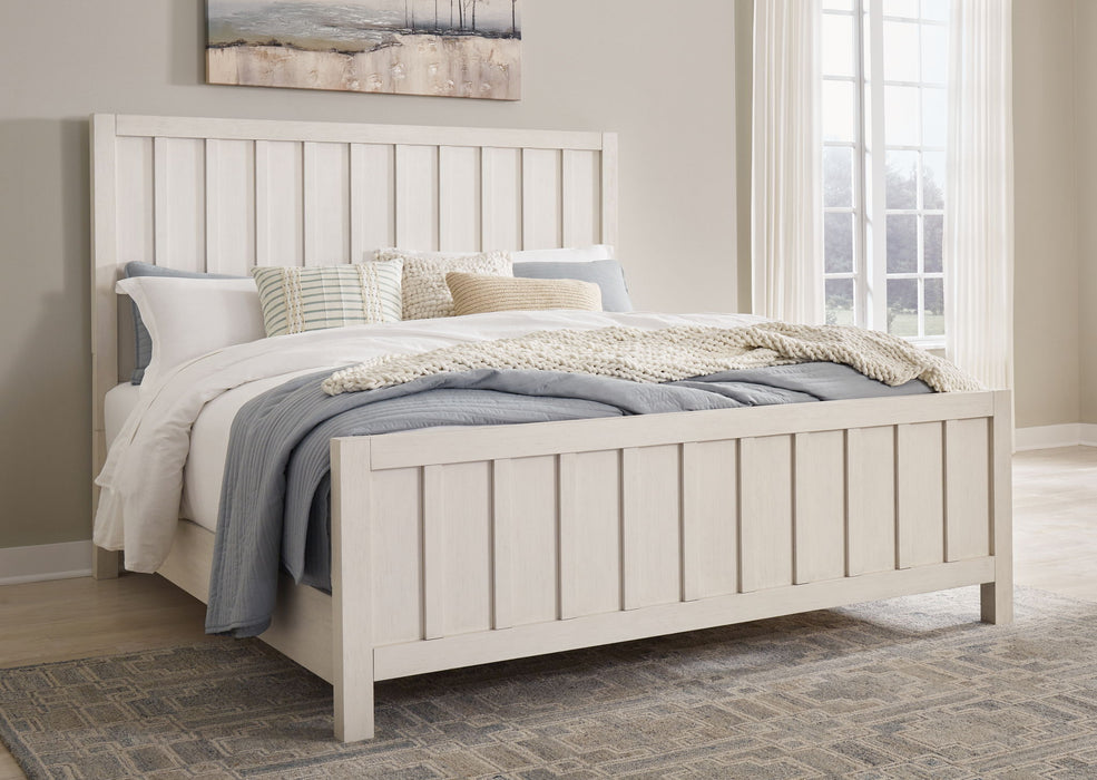 Shaybrock - Queen Panel Bed - Antique White