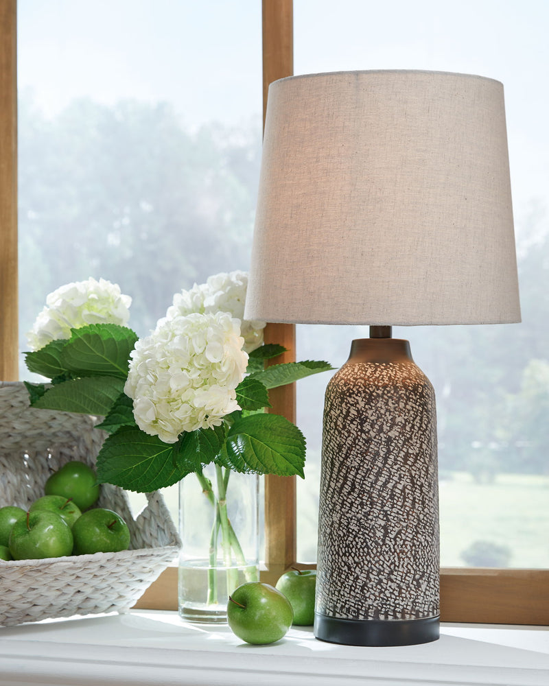 Lanson - Metal Table Lamp (Set of 2) - Antique Bronze Finish