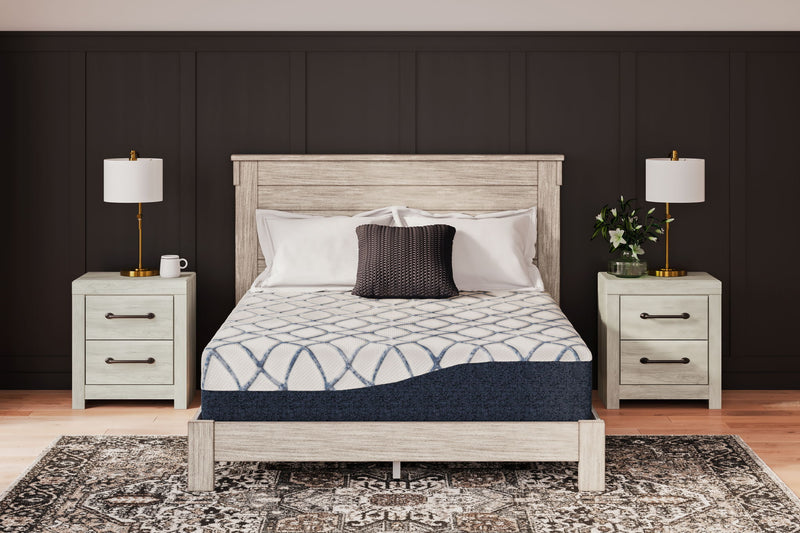 12 Inch Chime Elite 2.0 - Queen Mattress - White / Blue