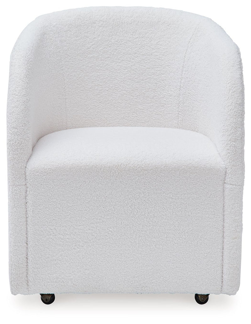 Rowanbeck - Dining Upholstered Arm Chair (Set of 2) - Ivory