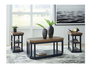 Landocken - Occasional Table Set (Set of 3) - Brown / Blue