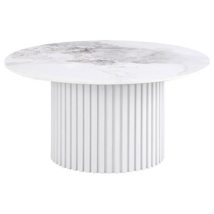 Rowena - Faux Marble Coffee Table Set