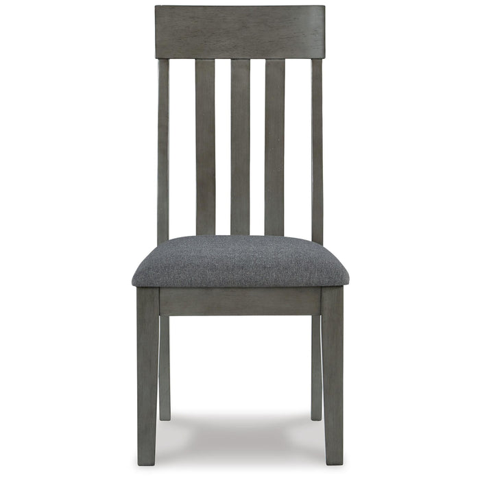 Hallanden - Dining UPH Side Chair (Set of 2) - Black / Gray