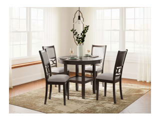 Langwest - Dining Room Table Set (Set of 5) - Brown