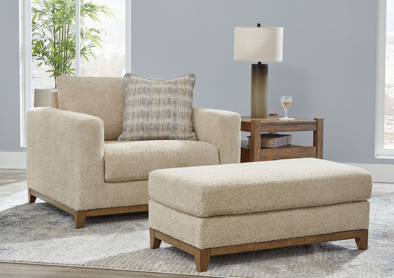 Parklynn - 2 Pc. - Chair And A Half, Ottoman - Desert