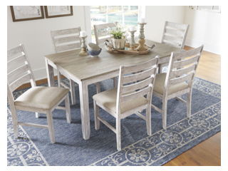 Skempton - Dining Room Table Set (Set of 7) - White
