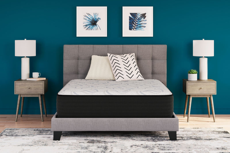 Elite Springs Firm - King Mattress - Gray / Blue