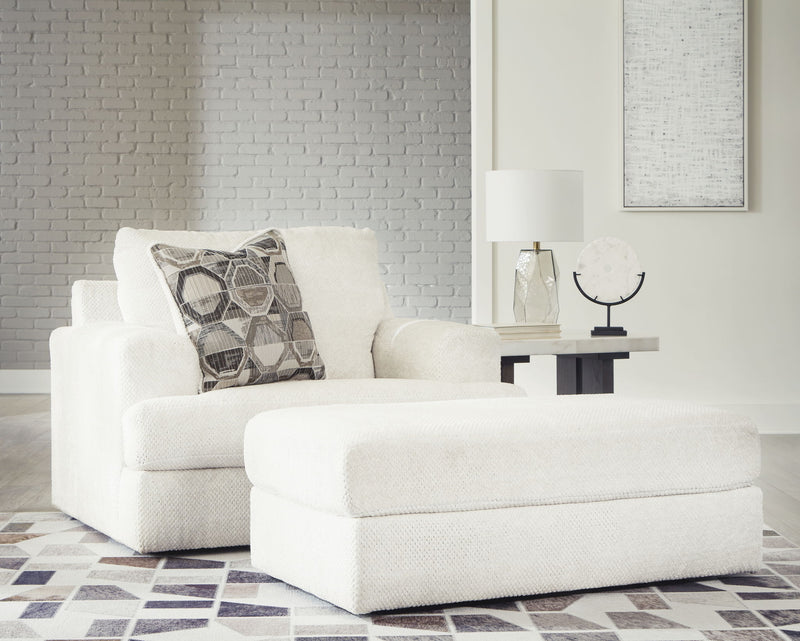 Karinne - 2 Pc. - Chair And A Half, Ottoman - Linen