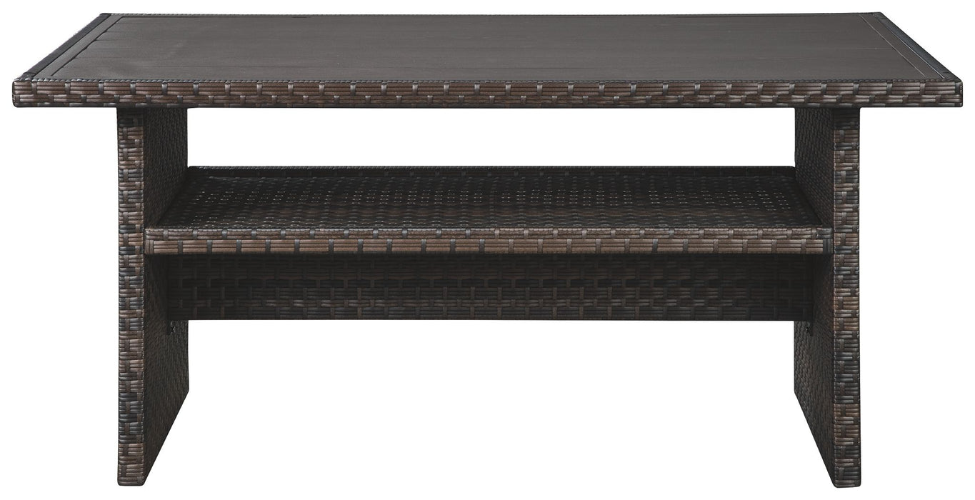 Easy Isle - Dark Brown / Beige - RECT Multi-Use Table