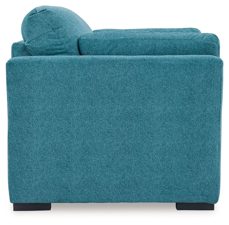 Keerwick - 2 Pc. - Chair And A Half, Ottoman - Teal